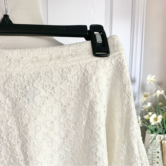 L’amour by Nanette Lenore White Lace Circle Skirt - Picture 6 of 12